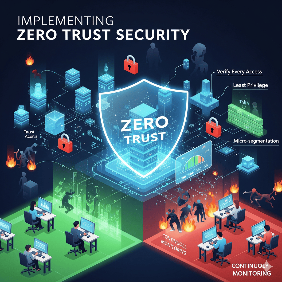 Implementing Zero Trust Security: A Comprehensive Guide for Modern Organizations